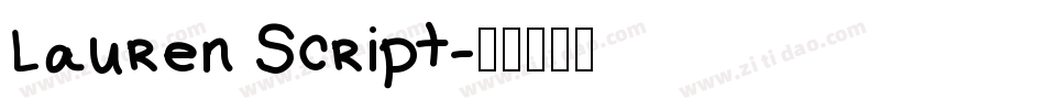 Lauren Script字体转换